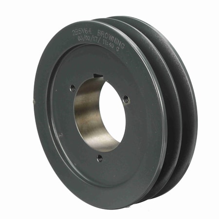 Browning 2 Groove Cast Iron Bushed Bore Multiple Sheave - 2B5V64;BRO 2B5V64